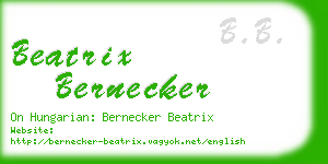 beatrix bernecker business card